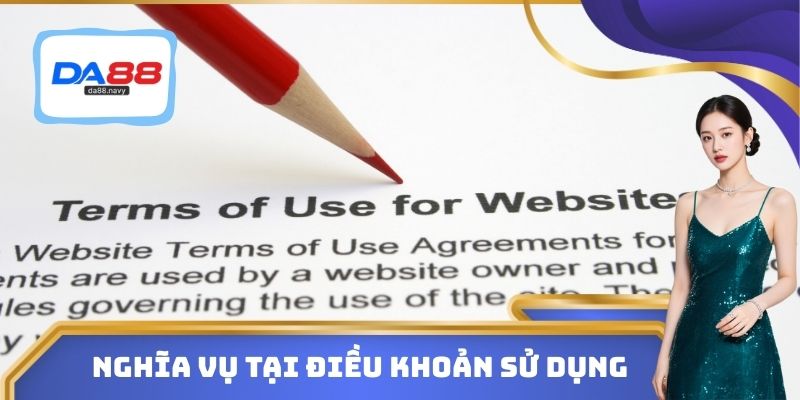 Nghĩa vụ cá nhân tại điều khoản sử dụng